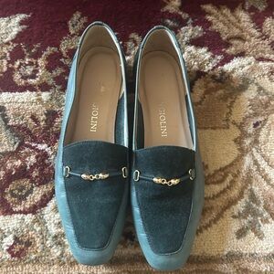 Enzo Angiolini Loafers with Gold Accents
